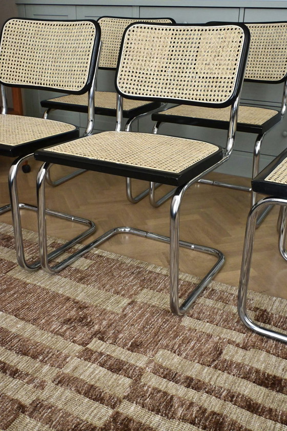 Image 1 of Juego de 6 piezas italianas B32 “Cesca” modelo Marcel Breuer B32