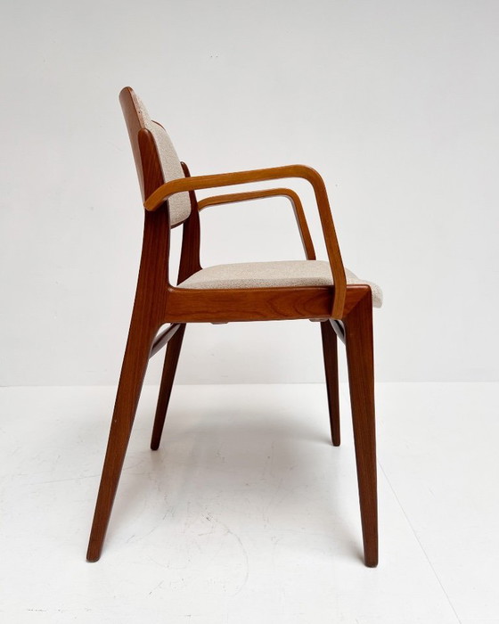 Image 1 of Juego de 4 sillas Hartmut Lohmeyer retapizadas para Wilkhahn, década de 1960.
