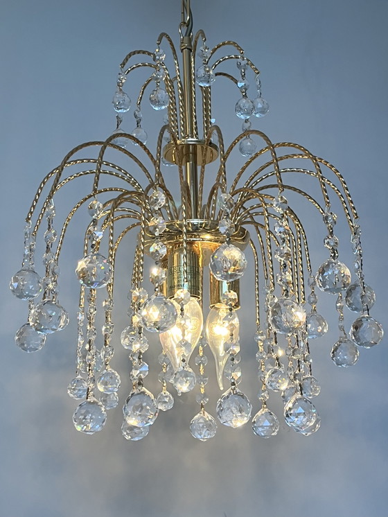 Image 1 of branded SWAROVSKI STRASS chandelier pendant lamp vintage