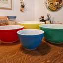 Set di 4 pirofile Pyrex vintage