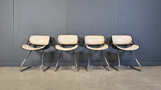 Image 1 of Ensemble de chaises à repas Arpège Étienne Fermigier pour Baumann, 1970