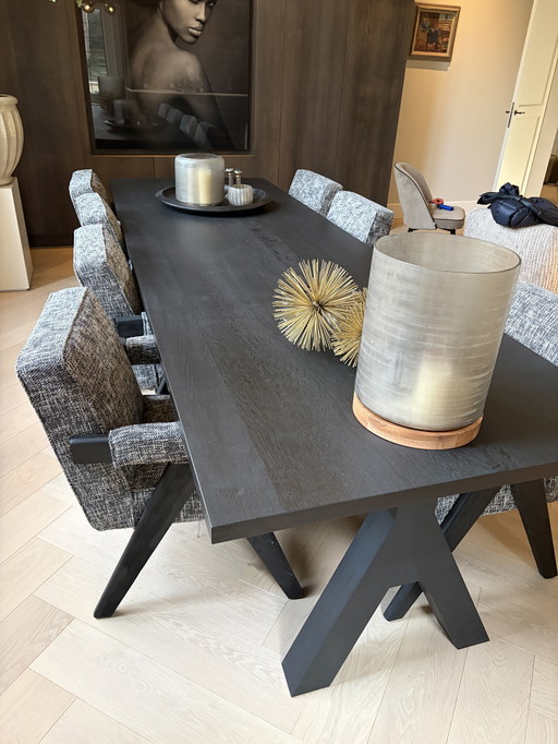 Black Solid Wood Table