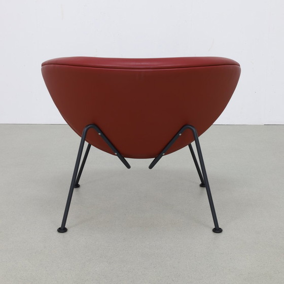 Image 1 of Leren Fauteuil Orange Slice Chair Pierre Paulin Artifort