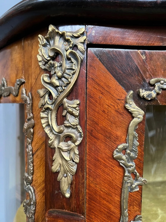 Vecchia vetrina di vernice Martin in stile Luigi XV. – Vetrine, Bronze, Wood, Rococo (photo 5 of 11)