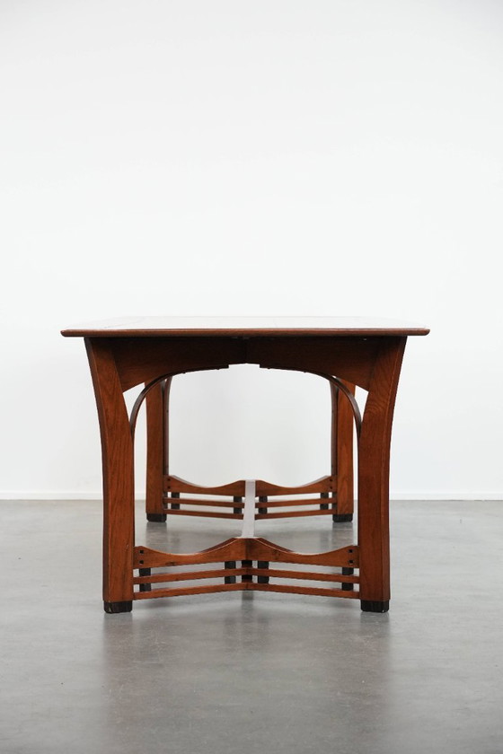 Image 1 of Tavolo da pranzo in stile Art Nouveau da 4 a 6 persone di Schuitema della serie Jugendstil