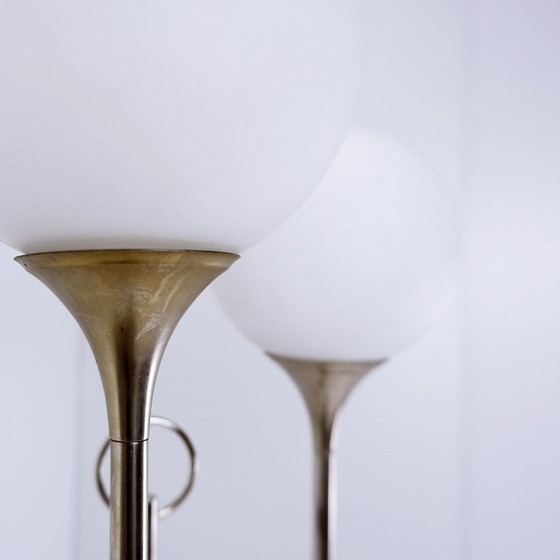 Image 1 of Vintage Sciolari staande lamp van chroom, jaren 70, Italië