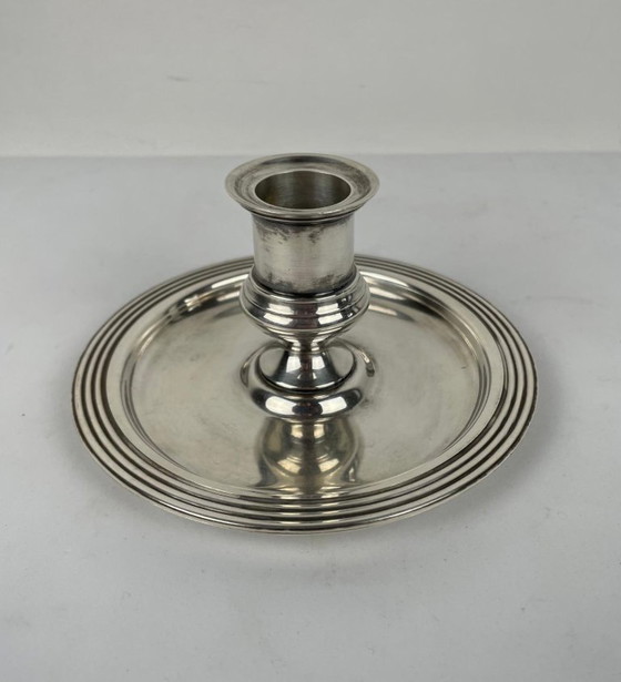 Image 1 of Bougeoir de chambre Christofle en métal argenté