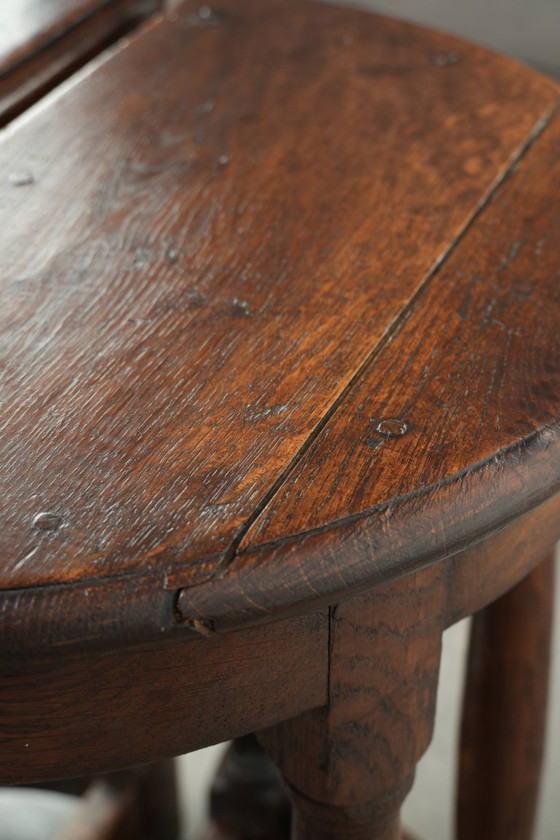 2x Unique Antique English Late 19th Century Side tables with a Great Rural Look – Wood (photo 8 of 11)