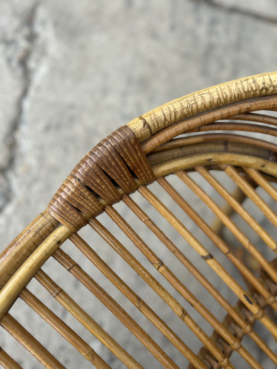 Vintage Midcentury Rattan Daybed / Lounger – Rohé Noordwolde (photo 7 of 10)