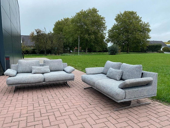 Image 1 of Beautiful Montel Grey Fabric Sofa Set