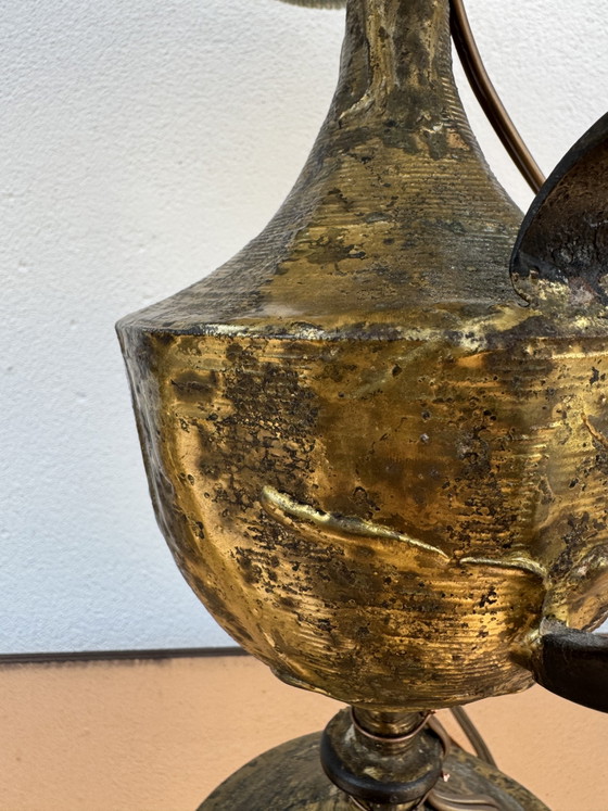 Brutalistische lamp van Max Bré, jaren 60 – Tafellampen, Bronze (photo 12 of 15)