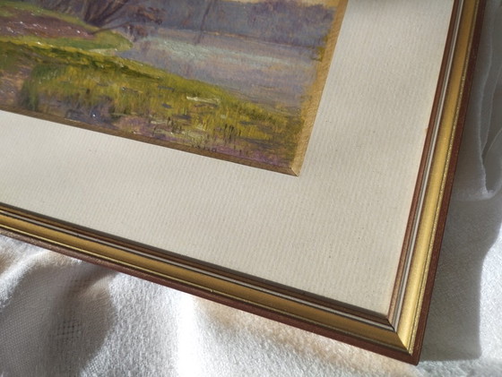 Image 1 of Henri ROSIER, Ponds of Ville d'Avray. Framed oil on paper.