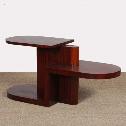 Modernistischer Couchtisch aus Mahagoni aus den 1930er Jahren