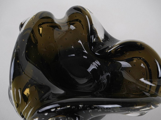 Image 1 of Servierplatte, Muranoglas, italienisches Design, 1960er Jahre, hergestellt in Italien