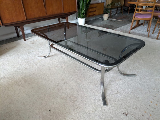 Image 1 of Table basse en verre de l'ère spatiale