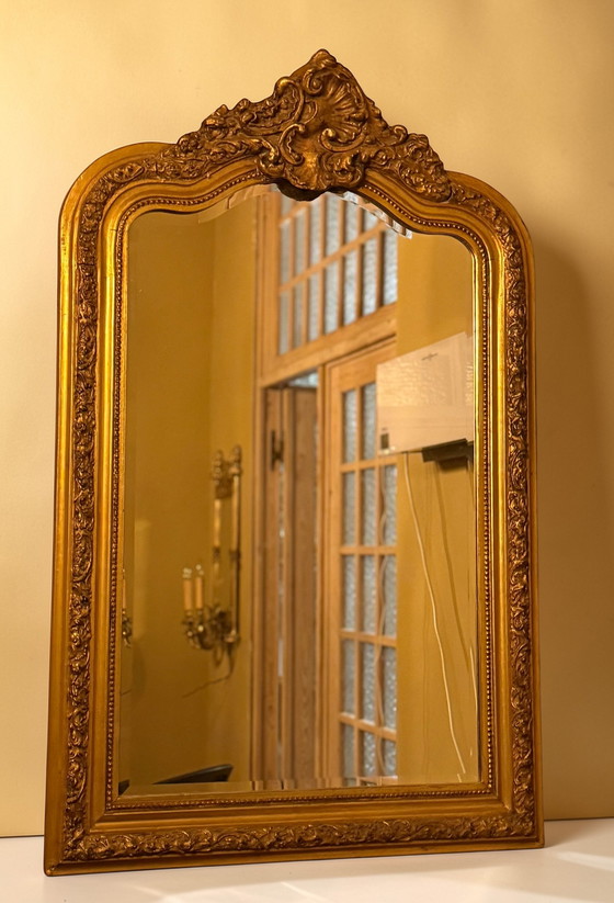 Image 1 of Magnifique miroir ancien à facettes 125 x 80