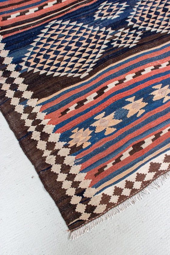 Image 1 of Tapis Kilim vintage Kilim du milieu du siècle 60