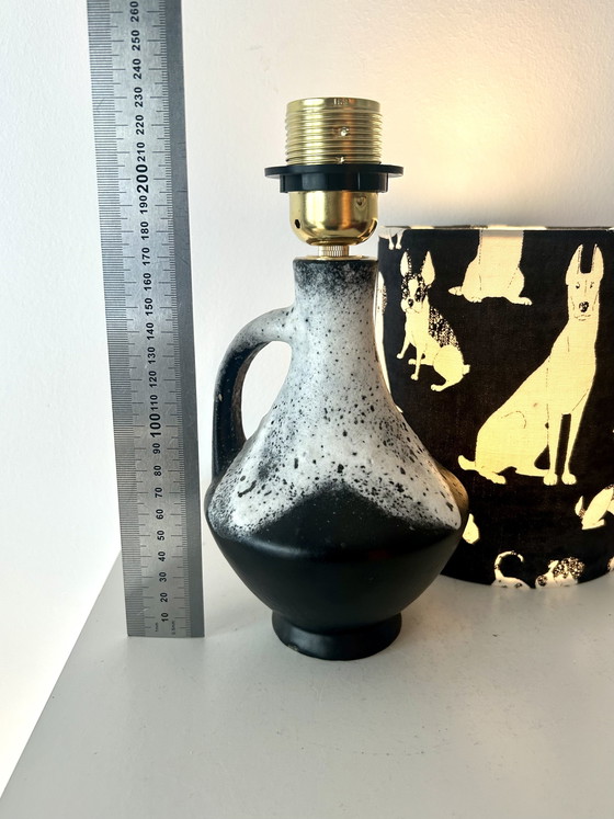 Image 1 of Lampe design rare en faïence d'Allemagne de l'Ouest, fabriquée par Bay Keramik - sans fil, adaptée à une utilisation extérieure