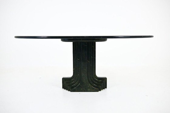 Image 1 of Ovale eettafel "Argo" van Carlo Scarpa voor Simon Gavina, jaren 70
