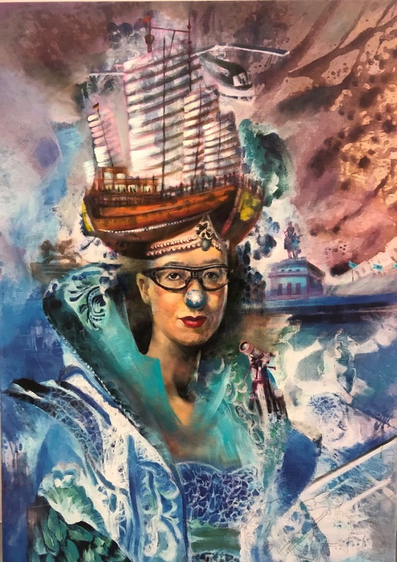 Jiny Lan, „Jinyology: returning home“ (2019) | Signed Unique Piece | 100 × 140 cm, Paintings & Drawings (photo 4 of 5)