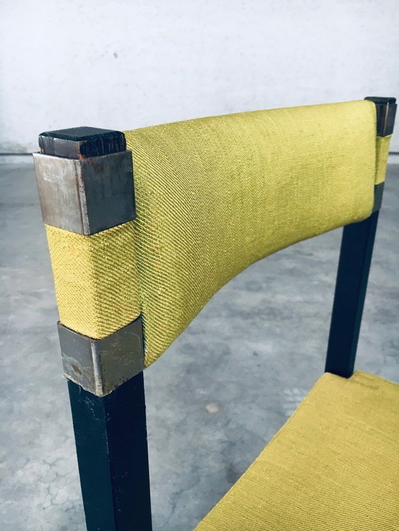 Image 1 of Midcentury Modern Design Eetkamerstoelset van J. Batenburg voor MI, België 1969