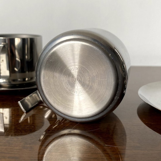 Image 1 of 4x Design GB - Guido Bergna - minimalista moderno - acciaio inox - tazze termiche per espresso/demitasse a doppio isolamento