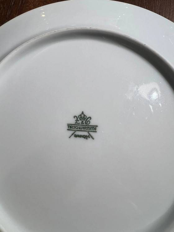 Vintage Koffieservies voor 6, Kobaltblauw met 14k Gouden Rand, Mosrozen, Uitstekende Staat, van Bavaria (photo 10 of 10)