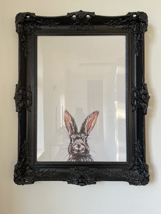 Image 1 of Poster of drawing in French frame