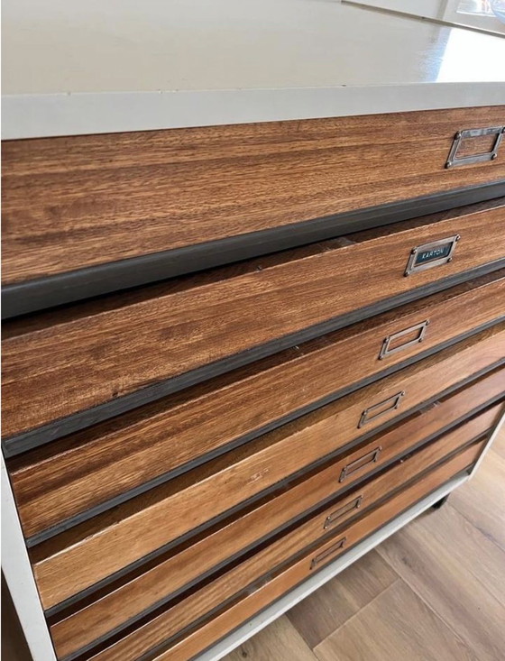 Image 1 of Teken-/ladekast scolastico vintage 