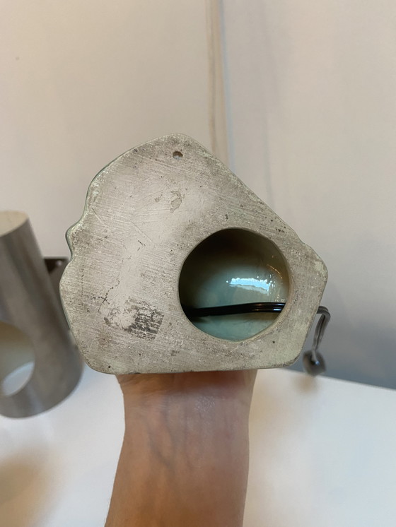 Image 1 of Lampe aus schwarz glasierter Keramik in Form einer Frau Jacques Blin zugeschrieben