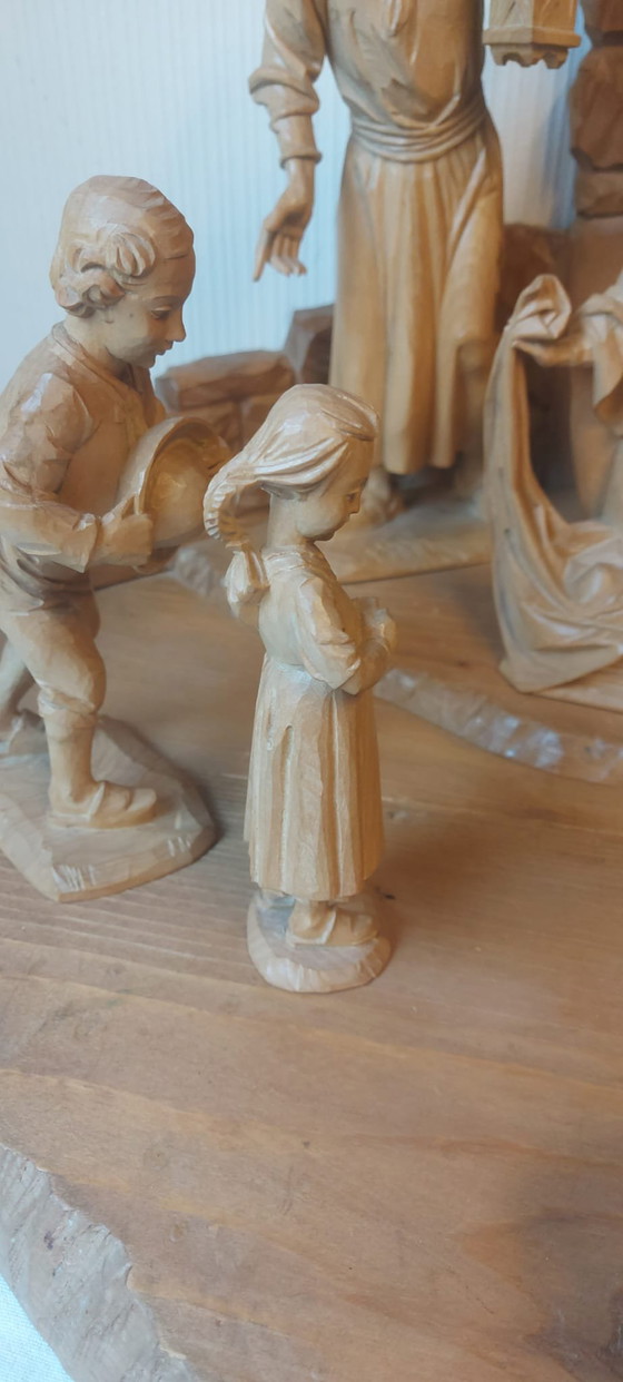 Image 1 of Crèche vintage d'Oberammergau