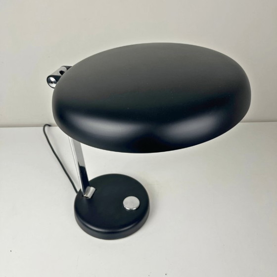 Image 1 of Hillebrand bureaulamp UFO - zwart metaal met chroom