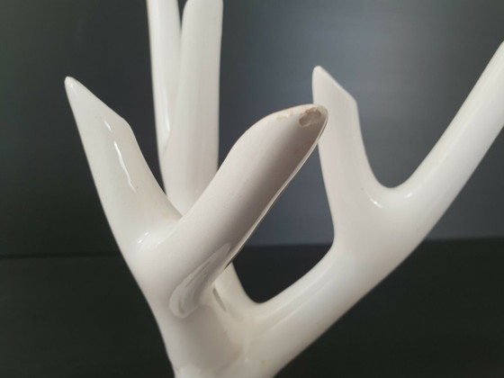 Image 1 of Ceramic Tree Branch Vase, 1960s-1970s Vintage 60s-70s Space Age Pop