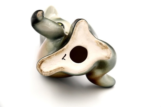 Image 1 of Figura vintage del gatto Jihokera Bechyně, anni '60