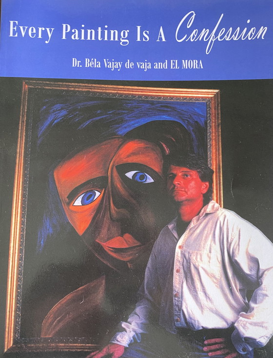 Image 1 of El Mora “I’m So Innocent” - oil painting - framed 84x104