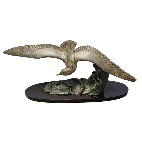 Art Deco Albatross Sculpture Marcel Leducq – Marble (photo 2 of 8)
