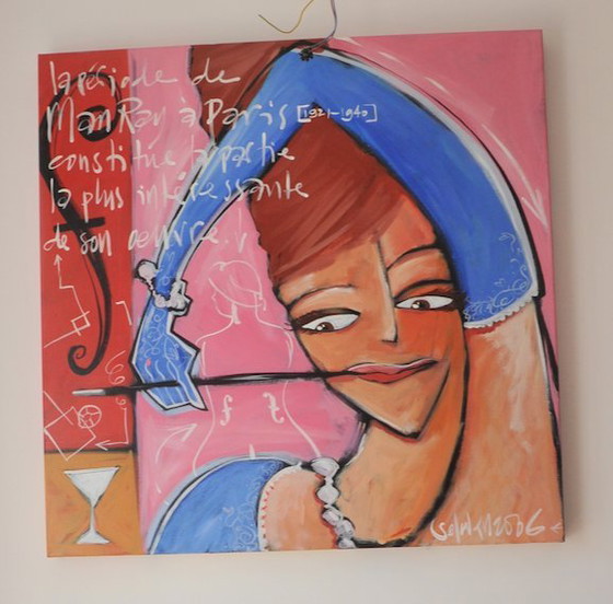 Image 1 of Selwyn Senatori, peinture Sangria, 100 x 100 cm