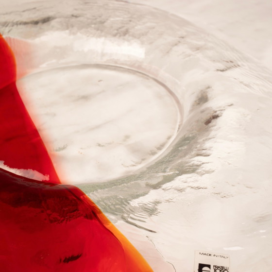 Renato Toso Murano Glas Valet Tray, Rot & Transparent, Italien, 1960er – Dekorative Objekte (photo 22 of 23)