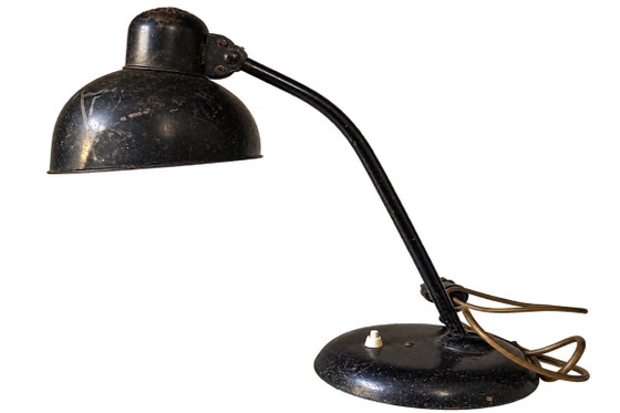 Table lamp Kaiser Idell Model 6551, Christian Dell, 1930s, Metal, Black, Vintage (photo 2 of 5)