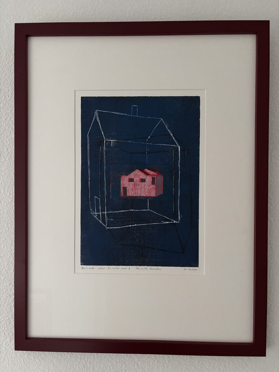 Image 1 of Woodcut Henriette Peasant Dance. Title: October 25