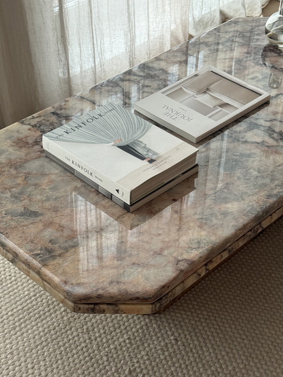 Image 1 of Tavolino da caffè in marmo vintage, Italia 1970