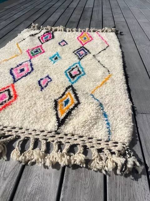 Tappeto berbero Azilal colorato – Tappeti, Wool, Cotton, Bohemian (photo 8 of 9)