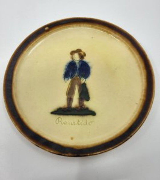 Image 1 of Diner servies Atelier Cerenne Vallauris Frankrijk Côte-d'Azur 1950 set van 13