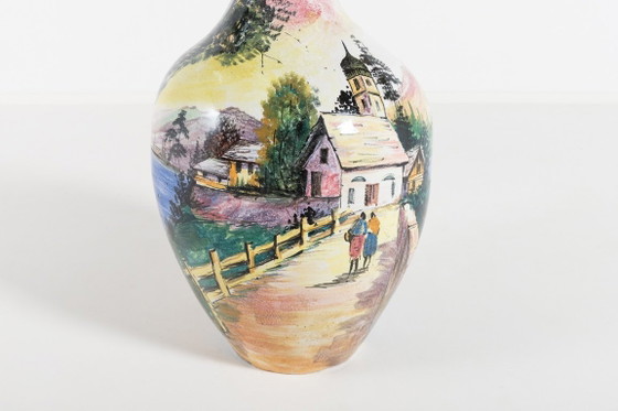 Image 1 of Unique Italian glazed floor vase from 1960’s