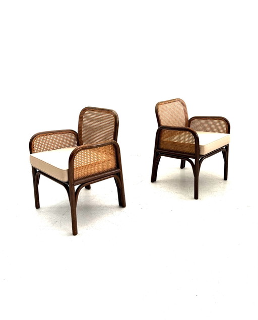 Set aus 2 Vintage Manou & Webbing Sessel, 1960er Jahre