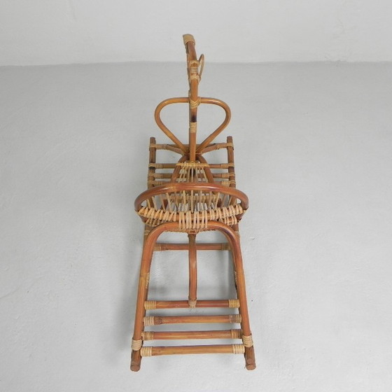 Image 1 of Cheval à bascule en bambou, 1960
