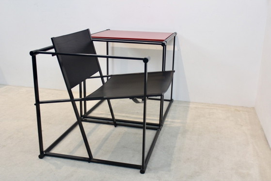 FM62 Cubic Tafel van Radboud van Beekum voor Pastoe, Koffietafelboeken, Hout, Metaal, Rood (foto 13 van 15)