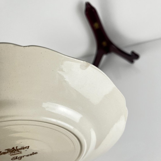 Set of 8 "Agreste" Sarreguemines Dinner Plates, 20th Century – Crockery, Ceramic (photo 11 of 11)