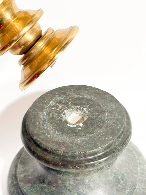 Candélabre Empire du XIXe siècle en bronze doré avec base en marbre – Objets déco, Marble (photo 6 of 6)