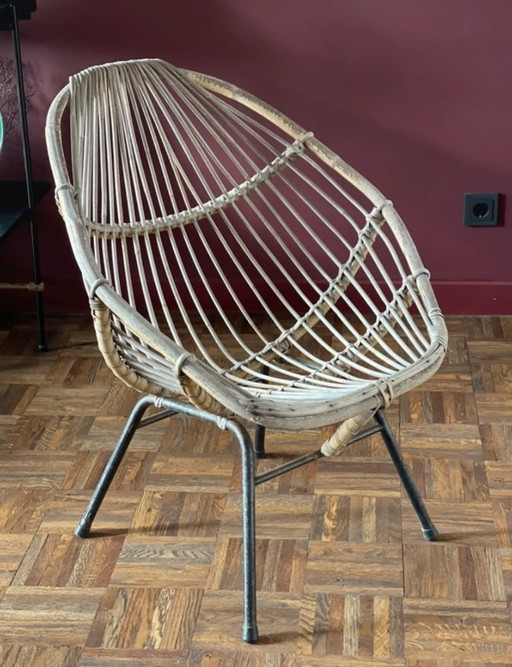 Poul Hundevad Stijl rattan chair.